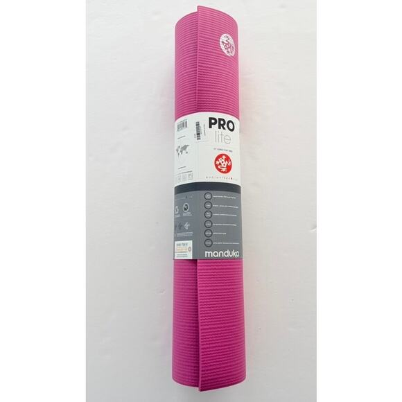 Manduka Yoga Mat Pro Lite NEW Magenta Pink Thick Reversible Yoga Gym Pilates - Picture 1 of 5